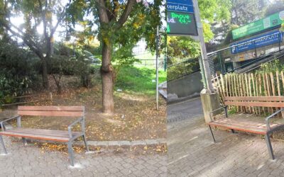 Sitzbänke Erdbergstraße