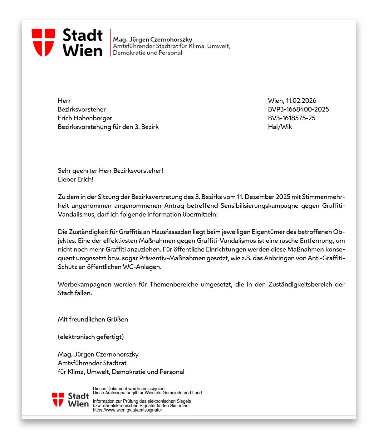 Beantwortung-Graffiti-Vandalismus